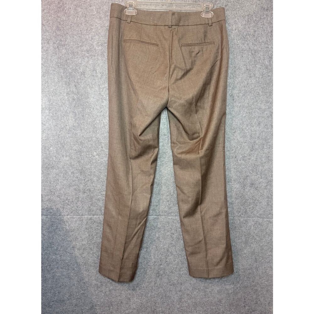 Ann Taylor Petite Dress Pants Womens 6P Taupe Wool Blend Straight Leg NWT - Picture 3 of 9